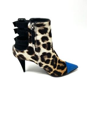 Giuseppe Zanotti Leopard Ankle Boots Size US 7.5/EU 37.5 Designer ~ Luxury!